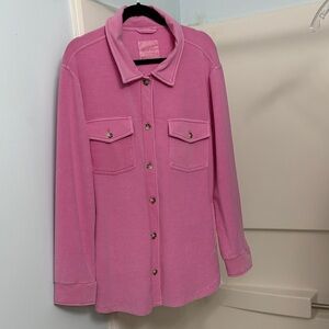 Altar'd State Pink Shirt Jacket